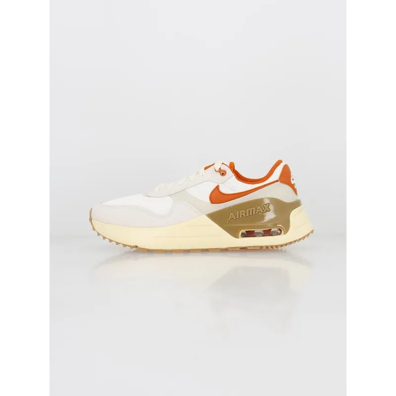 Air max baskets systm blanc orange femme - Nike | wimod