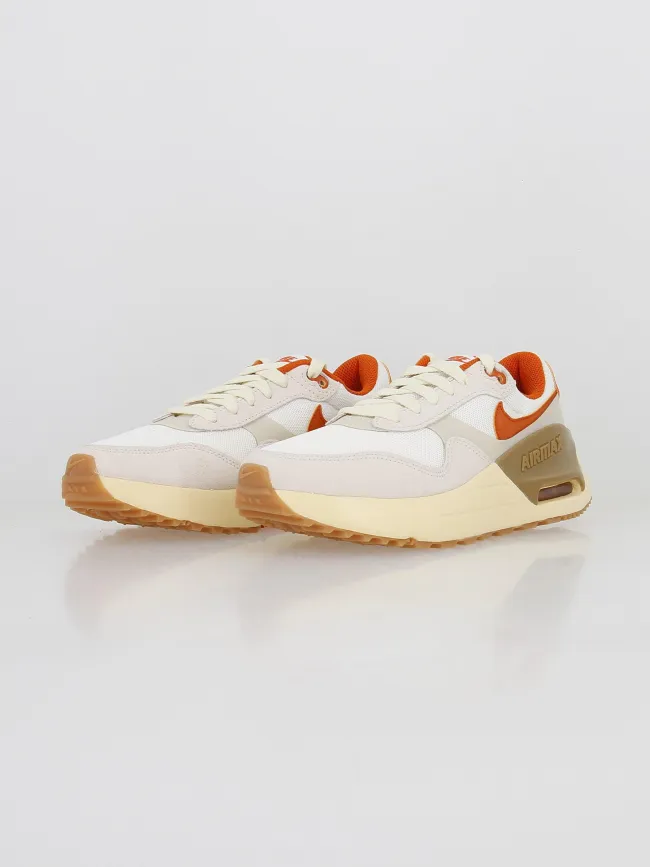 Air max baskets systm blanc orange femme - Nike | wimod