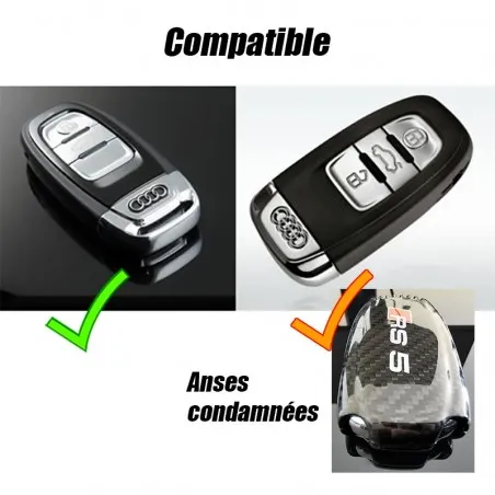 Audi allroad C7 Car Key Shell Carbon Fiber