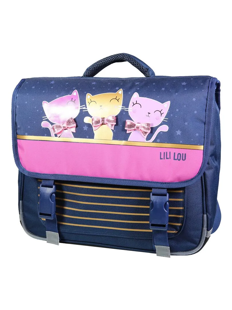 BAGTROTTER Cartable 38 cm Lili Lou X Phileas Bleu - Bleu