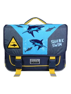 BAGTROTTER Cartable 38 cm Vorax Bleu Requin - Bleu