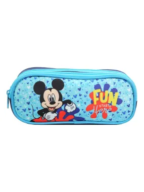 BAGTROTTER Trousse scolaire 2 compartiments Disney Mickey Bleu - Bleu