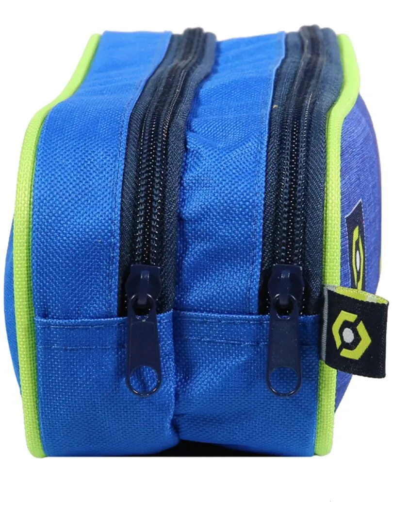 BAGTROTTER Trousse scolaire 2 compartiments Ligue 1 Football Bleue - Bleu