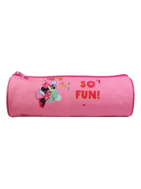 BAGTROTTER Trousse scolaire ronde Disney Minnie Rose Fun - Rose