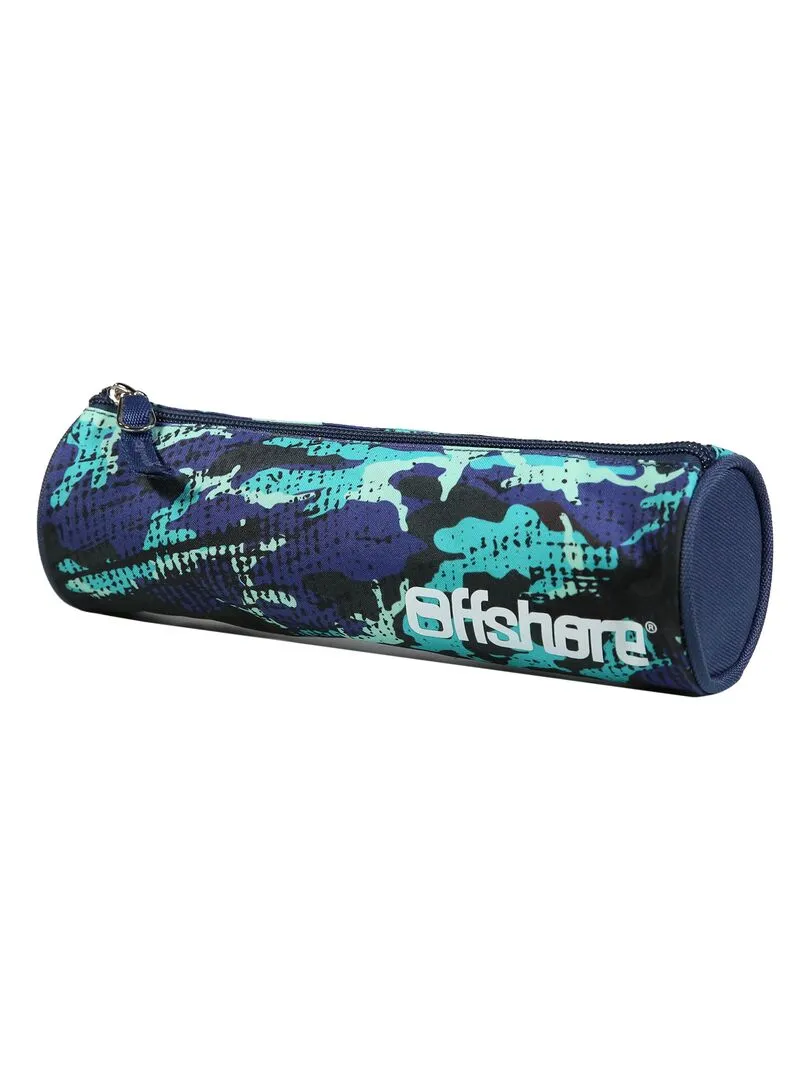 BAGTROTTER Trousse scolaire ronde Offshore Camouflage - Vert