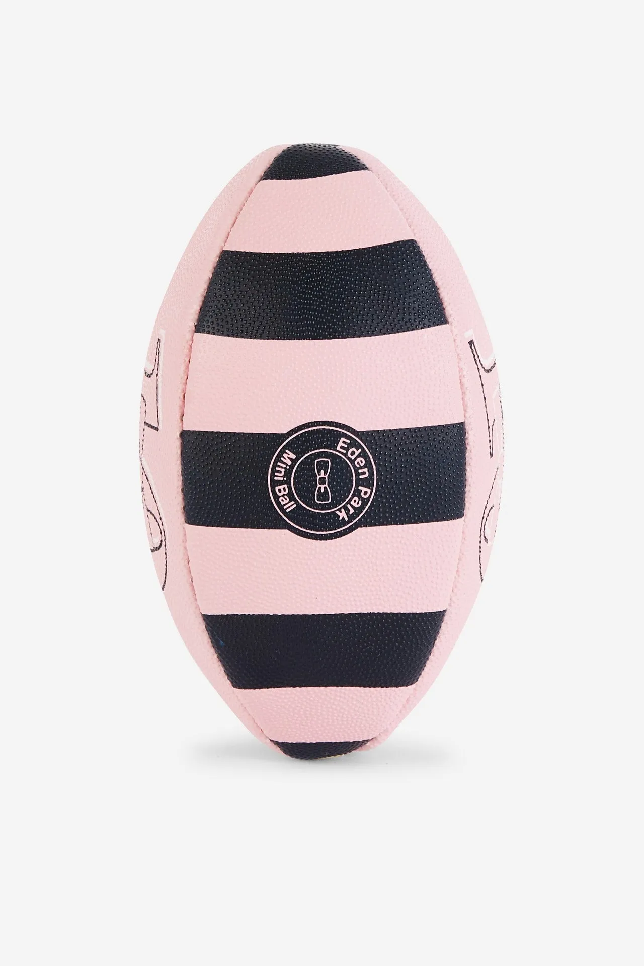 Ballon de rugby en grippy rose et marine numéro 10