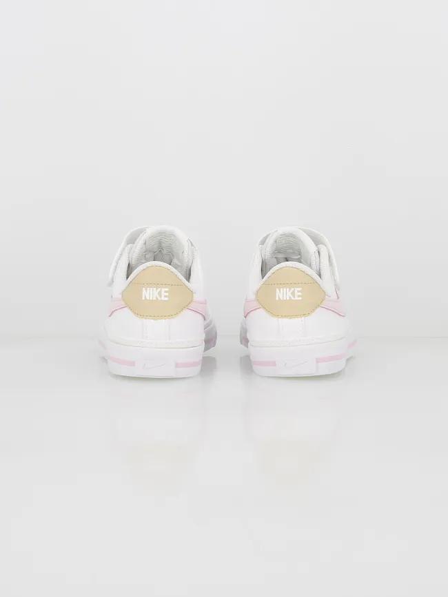 Baskets court legacy scratch psv blanc rose fille - Nike | wimod