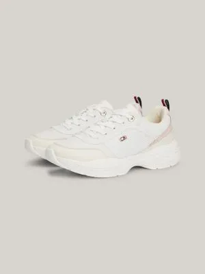 Baskets de running chunky en cuir | Blanc | Tommy Hilfiger