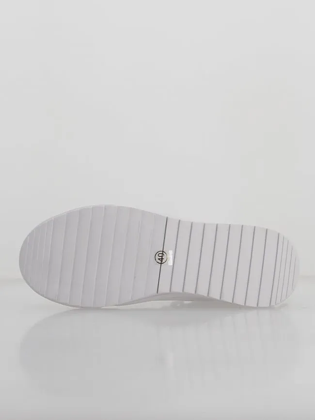 Baskets montantes en cuir blanc homme - Teddy Smith | wimod