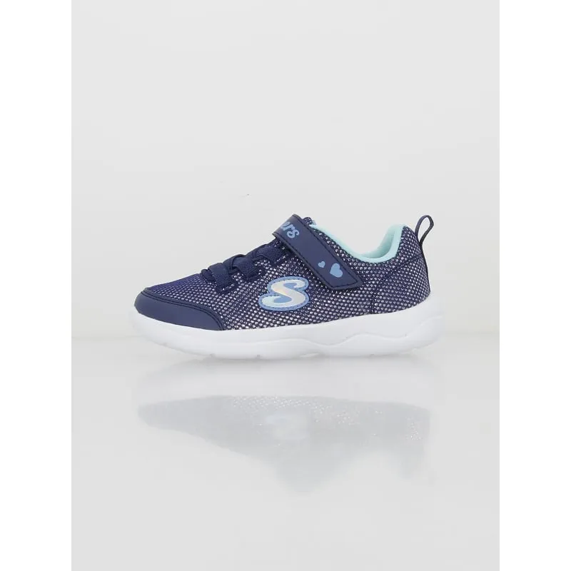 Baskets stepz 2.0 à scratch argenté bleu enfant - Skechers | wimod