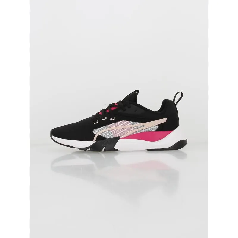 Baskets t-clip imprimés noir femme - Lacoste | wimod