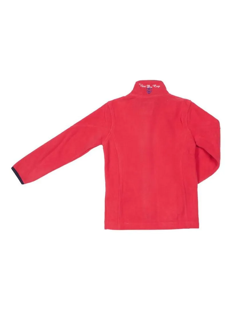 Blouson polaire fille FALICEA - VENT DU CAP - Rouge