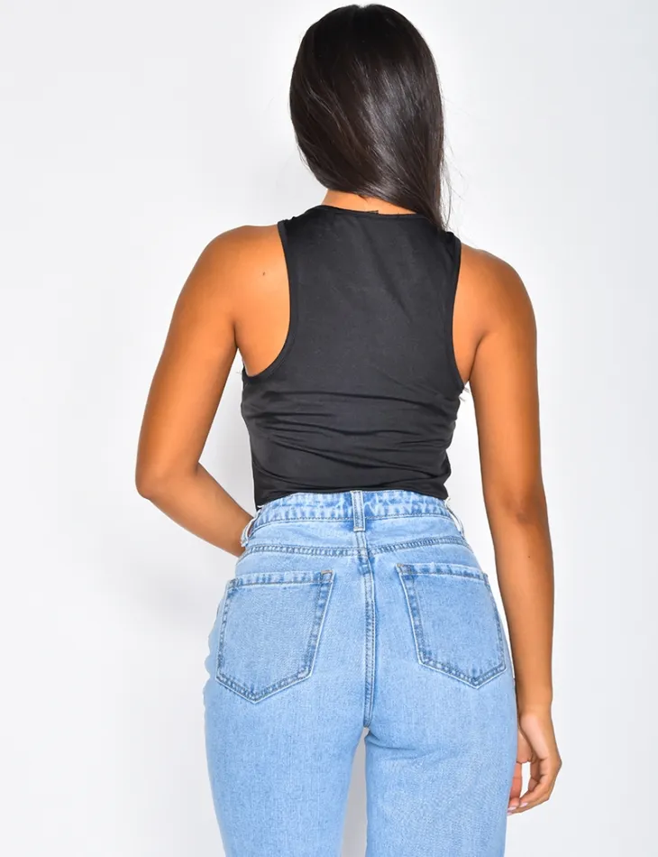 Body en satin / 35400 - JEANS INDUSTRY