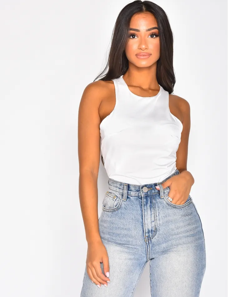 Body en satin / 35400 - JEANS INDUSTRY