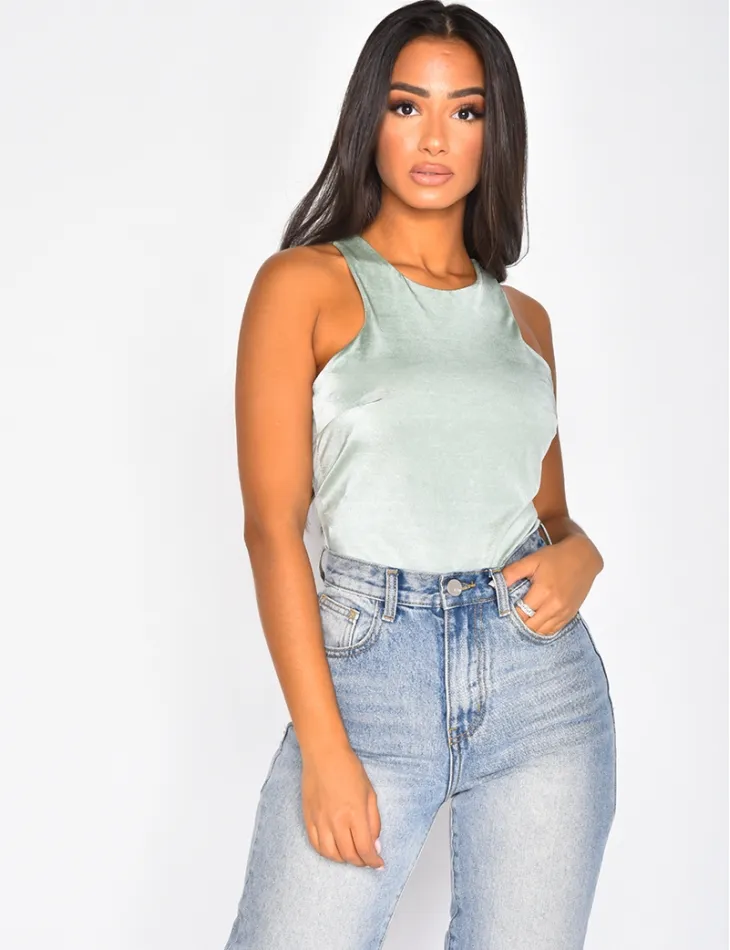 Body en satin / 35400 - JEANS INDUSTRY