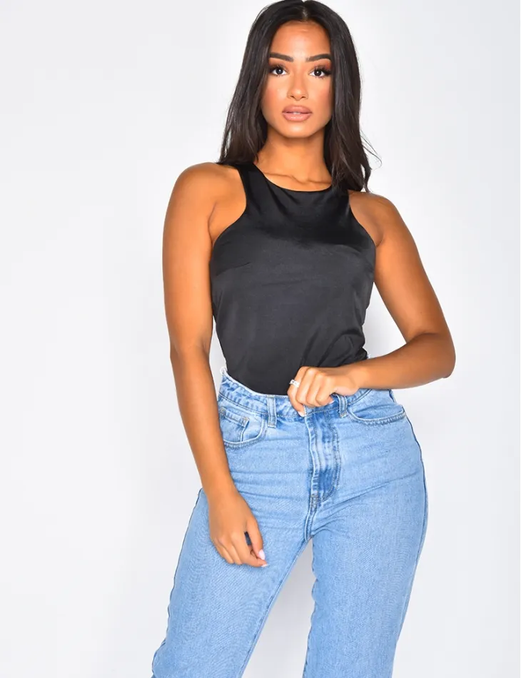 Body en satin / 35400 - JEANS INDUSTRY