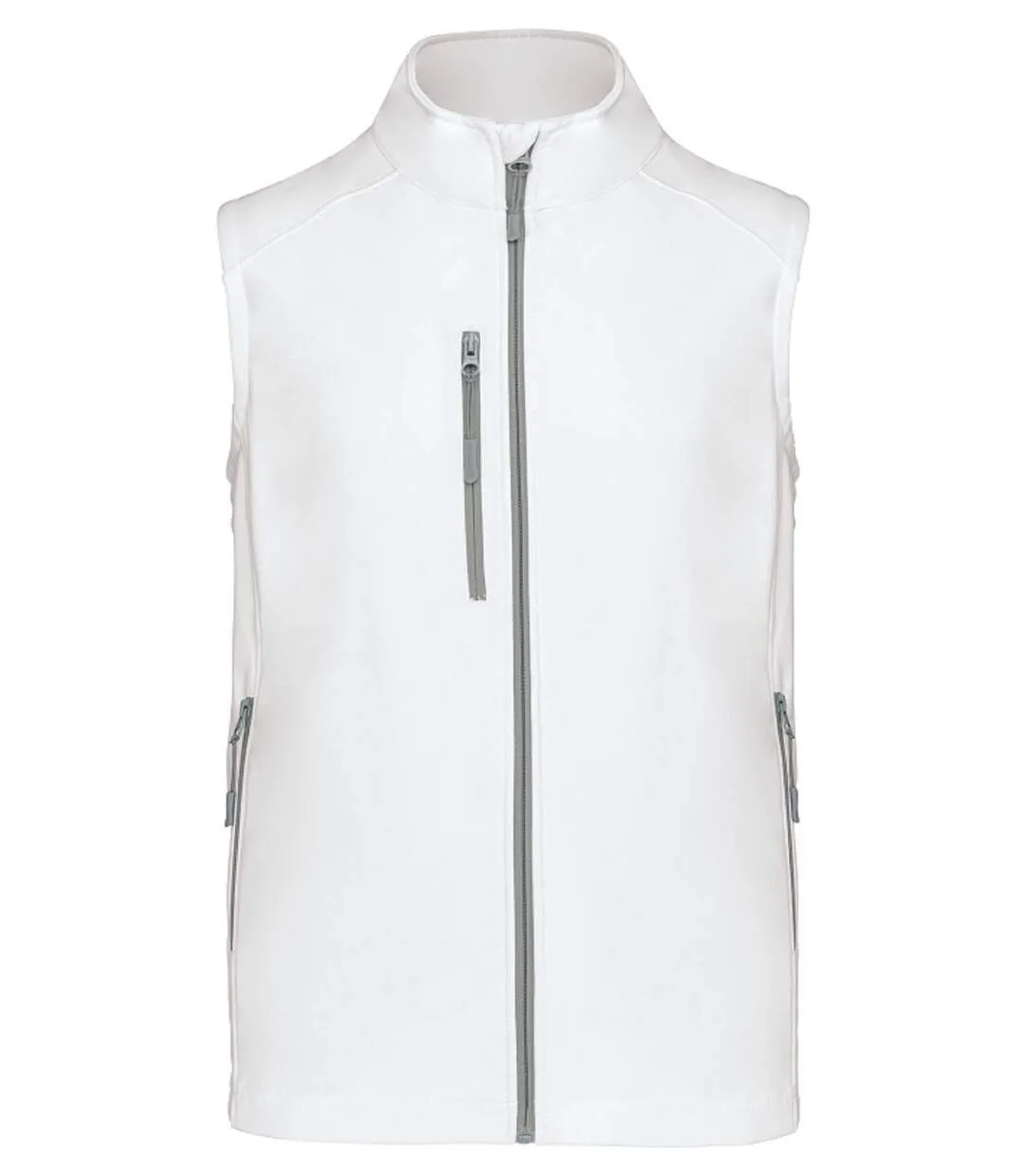 Bodywarmer softshell - gilet sans manches - K403 - blanc - Homme