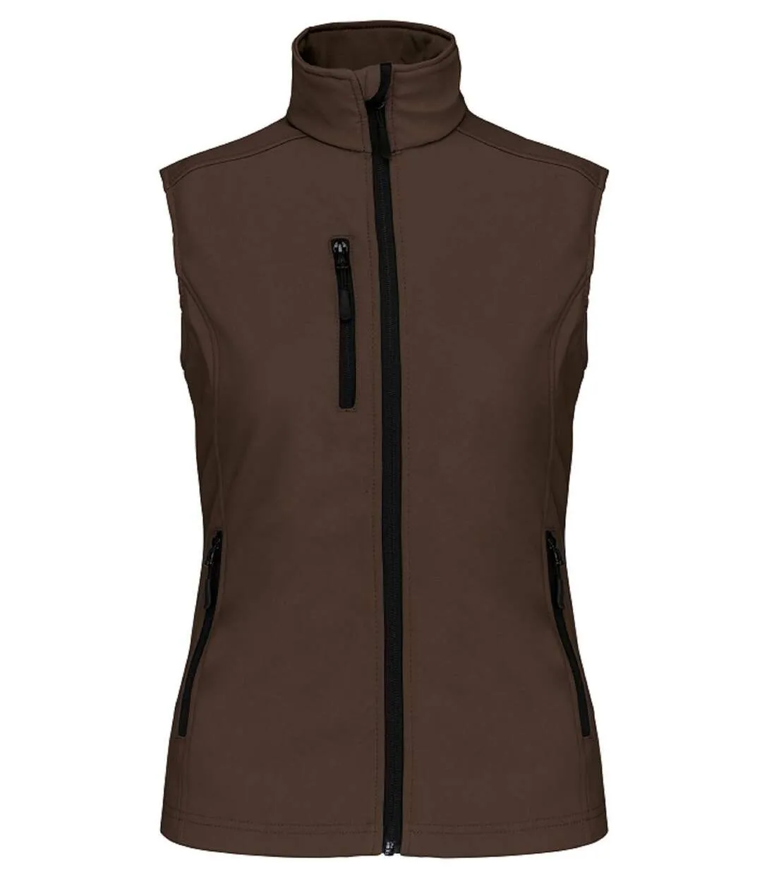 Bodywarmer softshell - gilet sans manches - K404 - marron - Femme