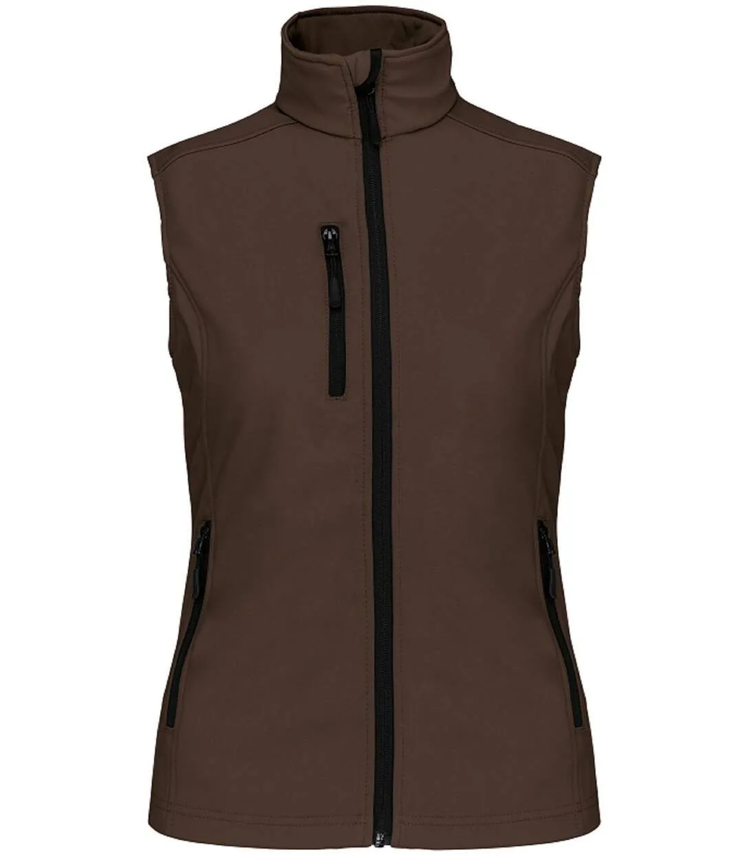 Bodywarmer softshell - gilet sans manches - K404 - marron - Femme