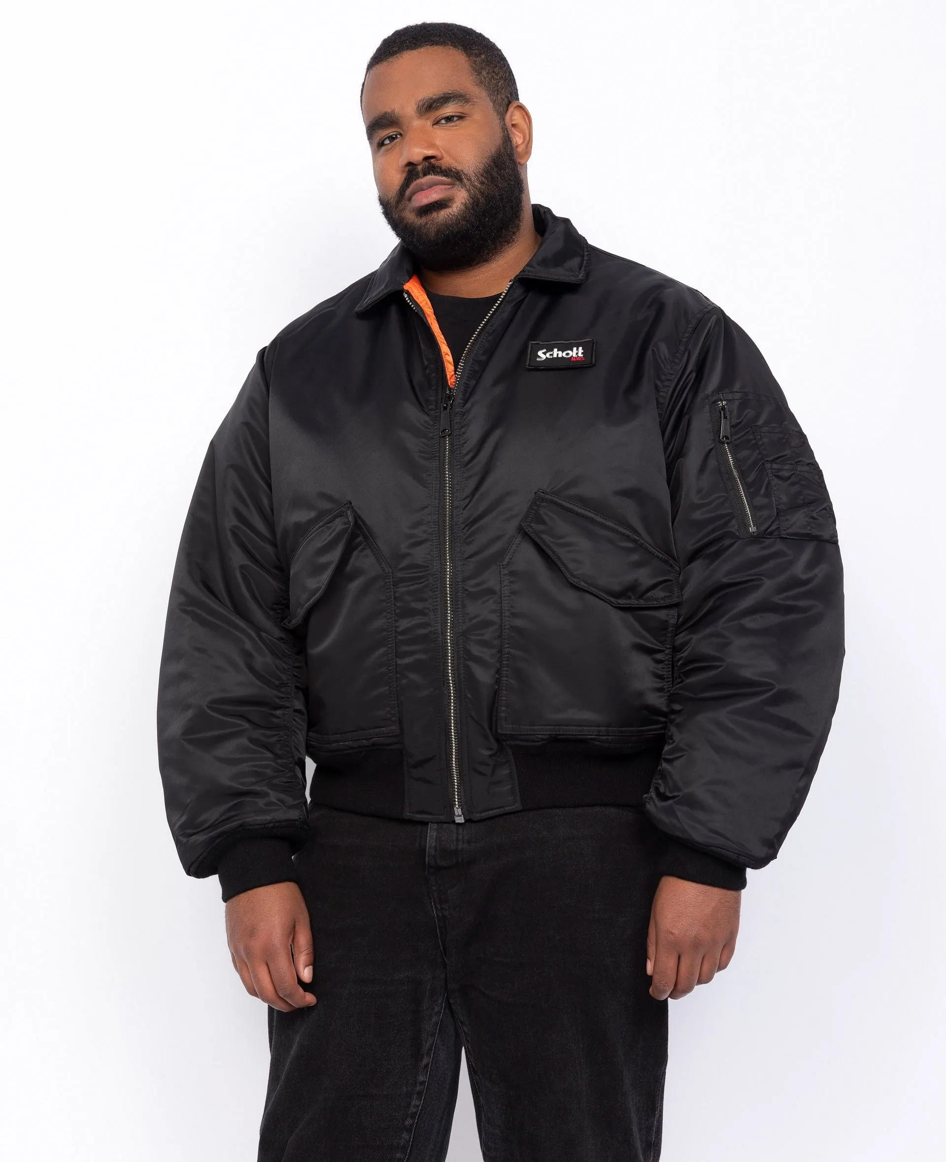 Bomber CWU coupe 90's en nylon recyclé, Grande taille