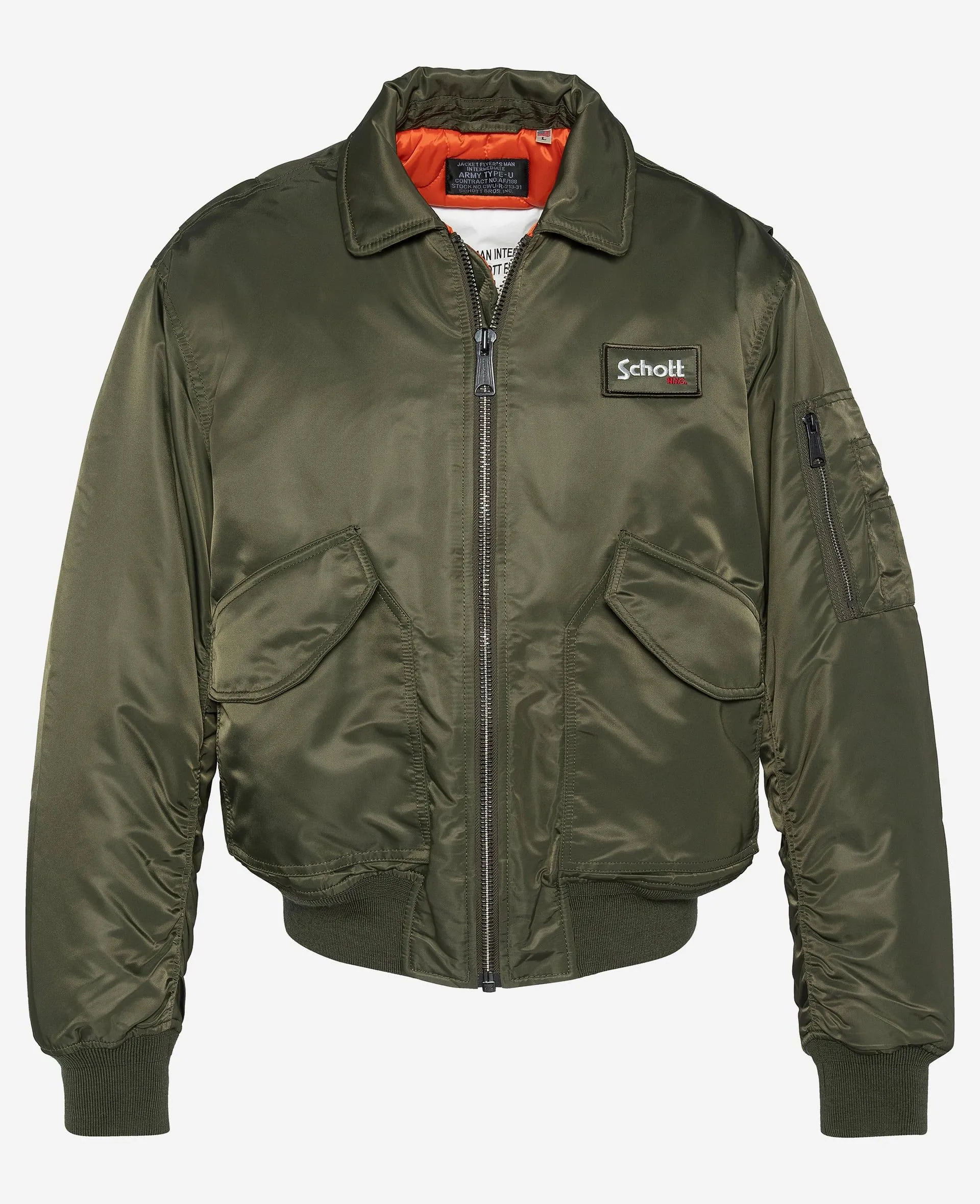 Bomber CWU coupe 90's en nylon recyclé, Grande taille