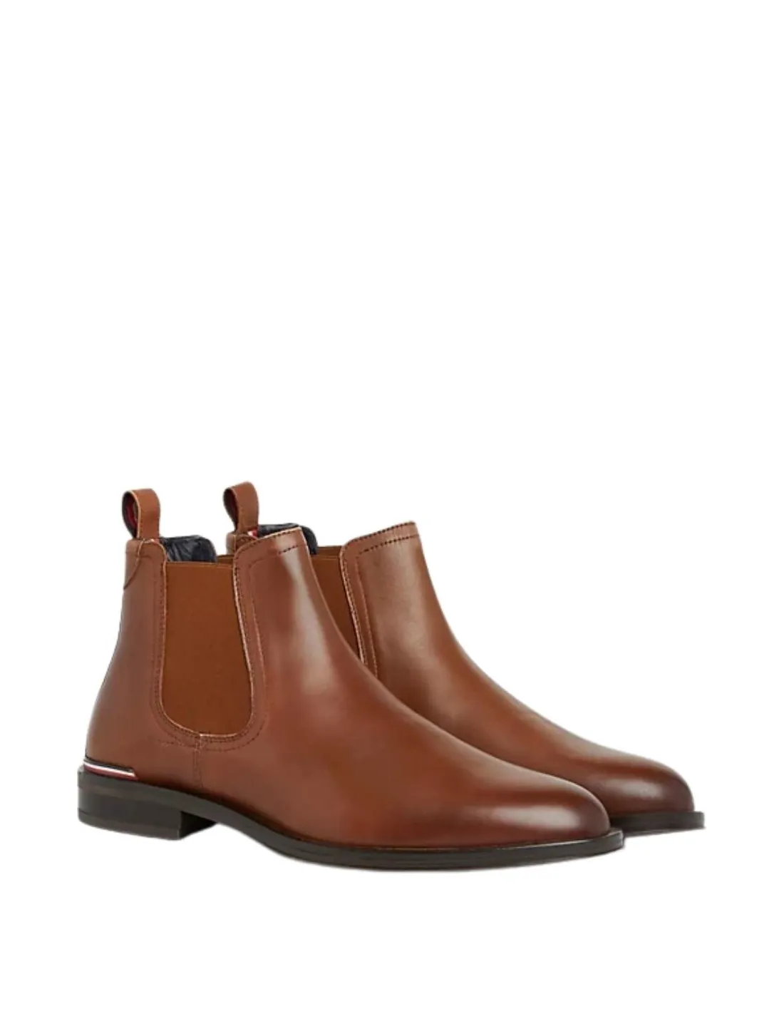 Bottes homme en cuir Tommy Hilfiger Ref 61222 Cognac