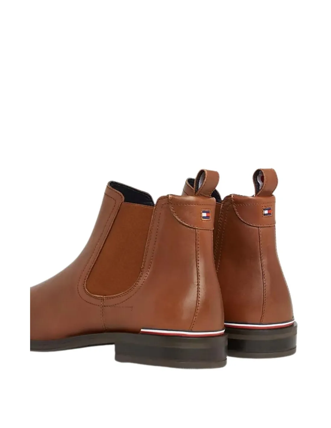 Bottes homme en cuir Tommy Hilfiger Ref 61222 Cognac