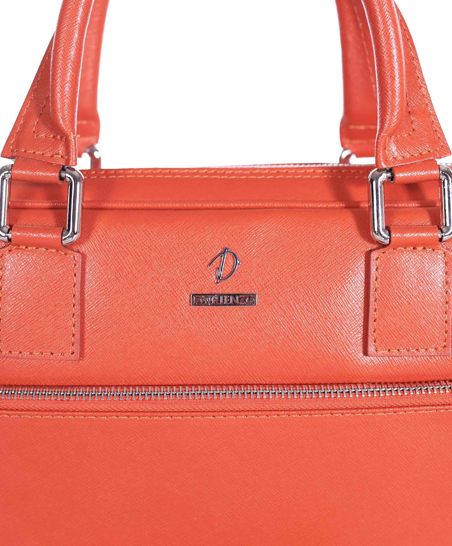 Cartable 24 heures cuir porte-documents sac ordinateur orange Dylan