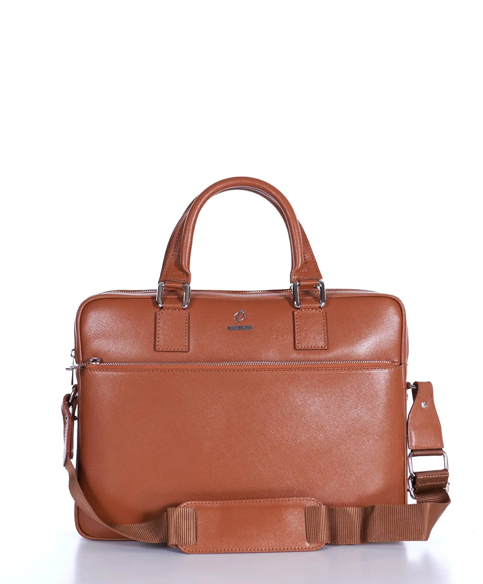 Cartable 24 heures cuir porte-documents sacoche ordinateur cognac Dylan