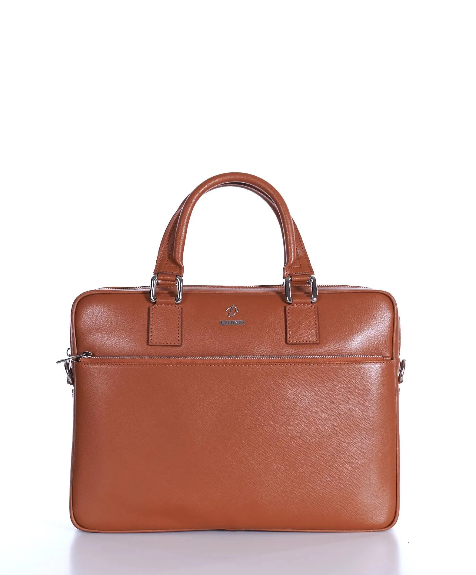 Cartable 24 heures cuir porte-documents sacoche ordinateur cognac Dylan