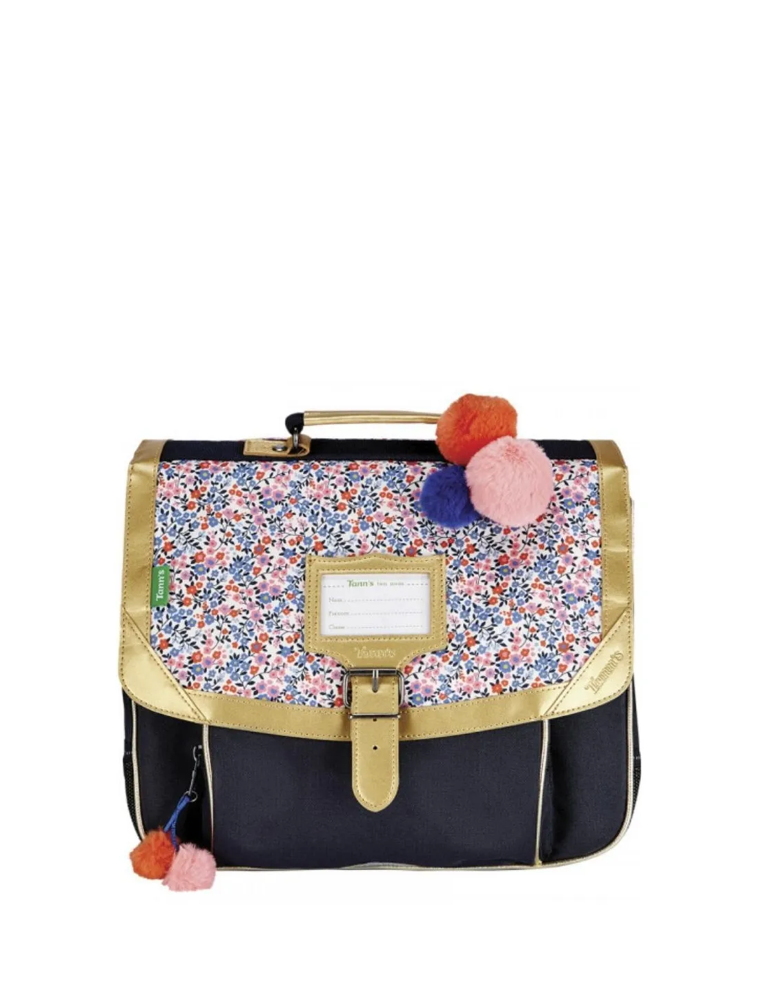 Cartable 35 Tann's Fleurs Antonia Ref   Bleu 35*27*14.5 cm