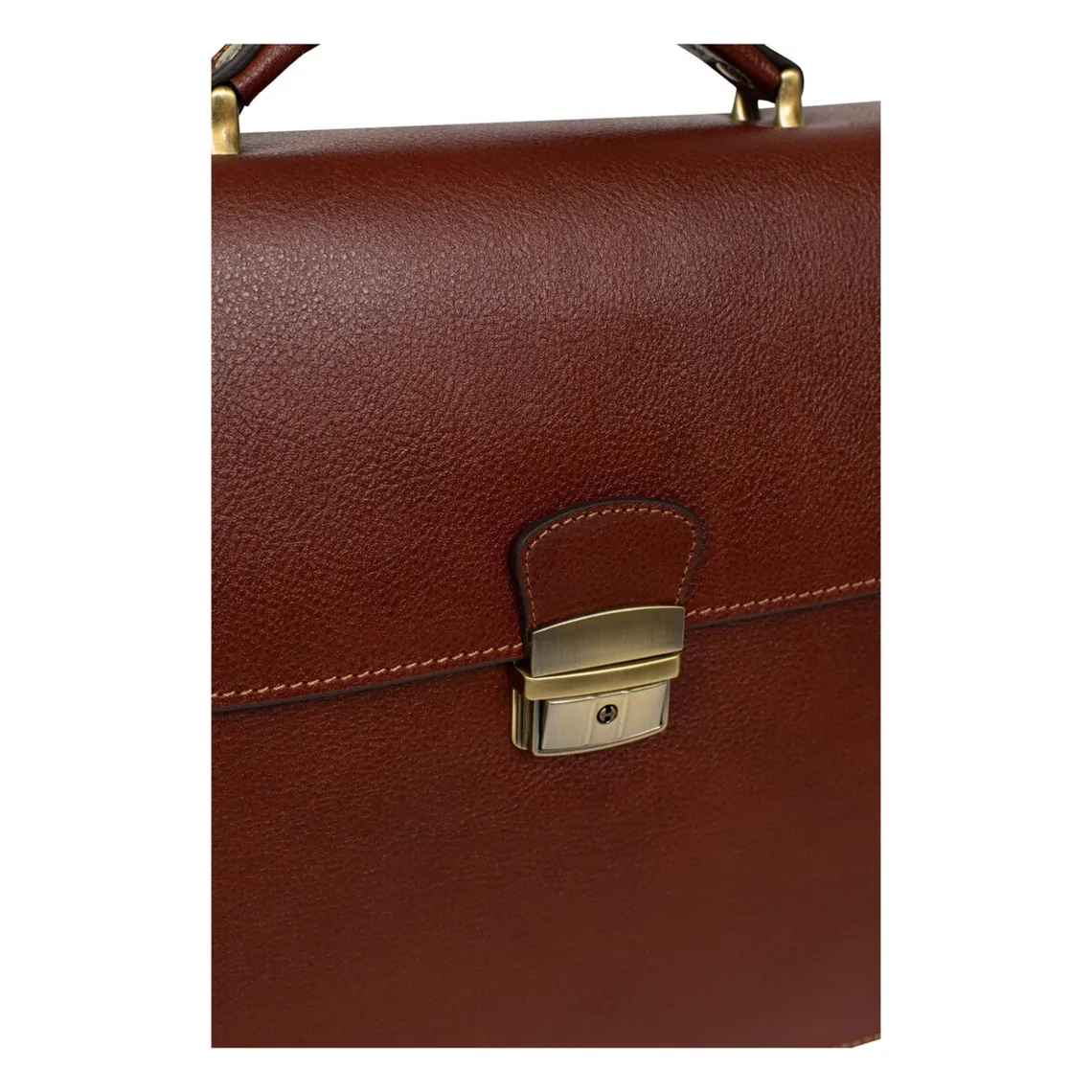 Cartable A4 Cuir REPUBLIQUE Marron Hope | 3 Suisses