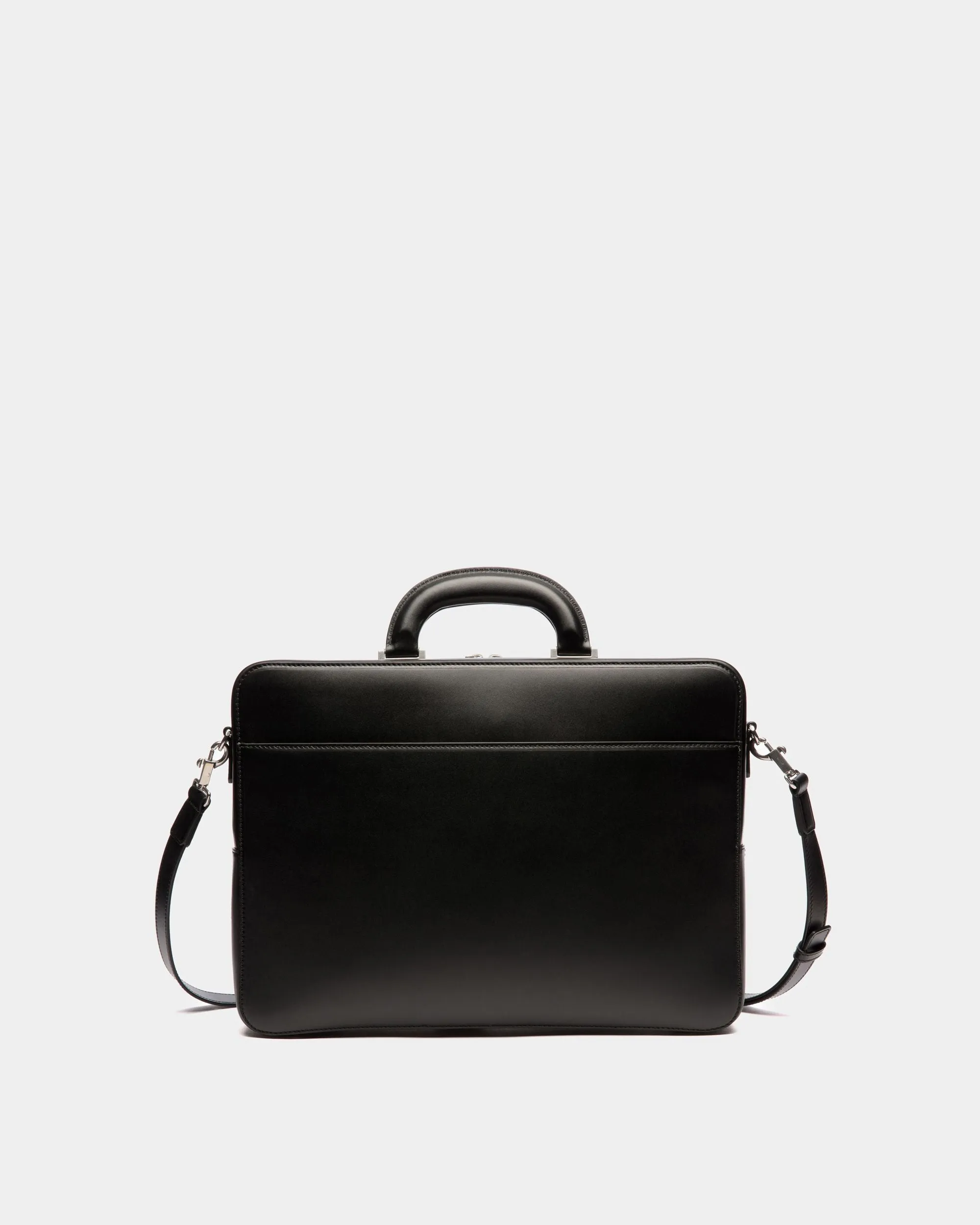 Cartable Busy Bally En Cuir Noir