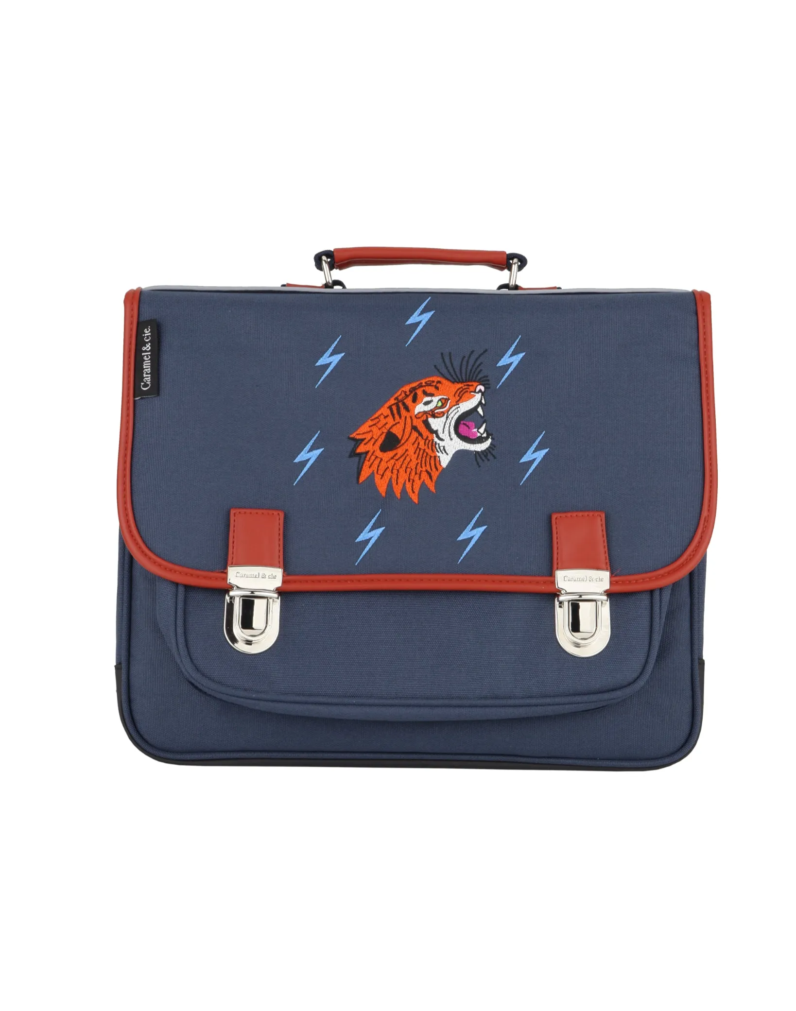 Cartable Moyen Grrr Bleu