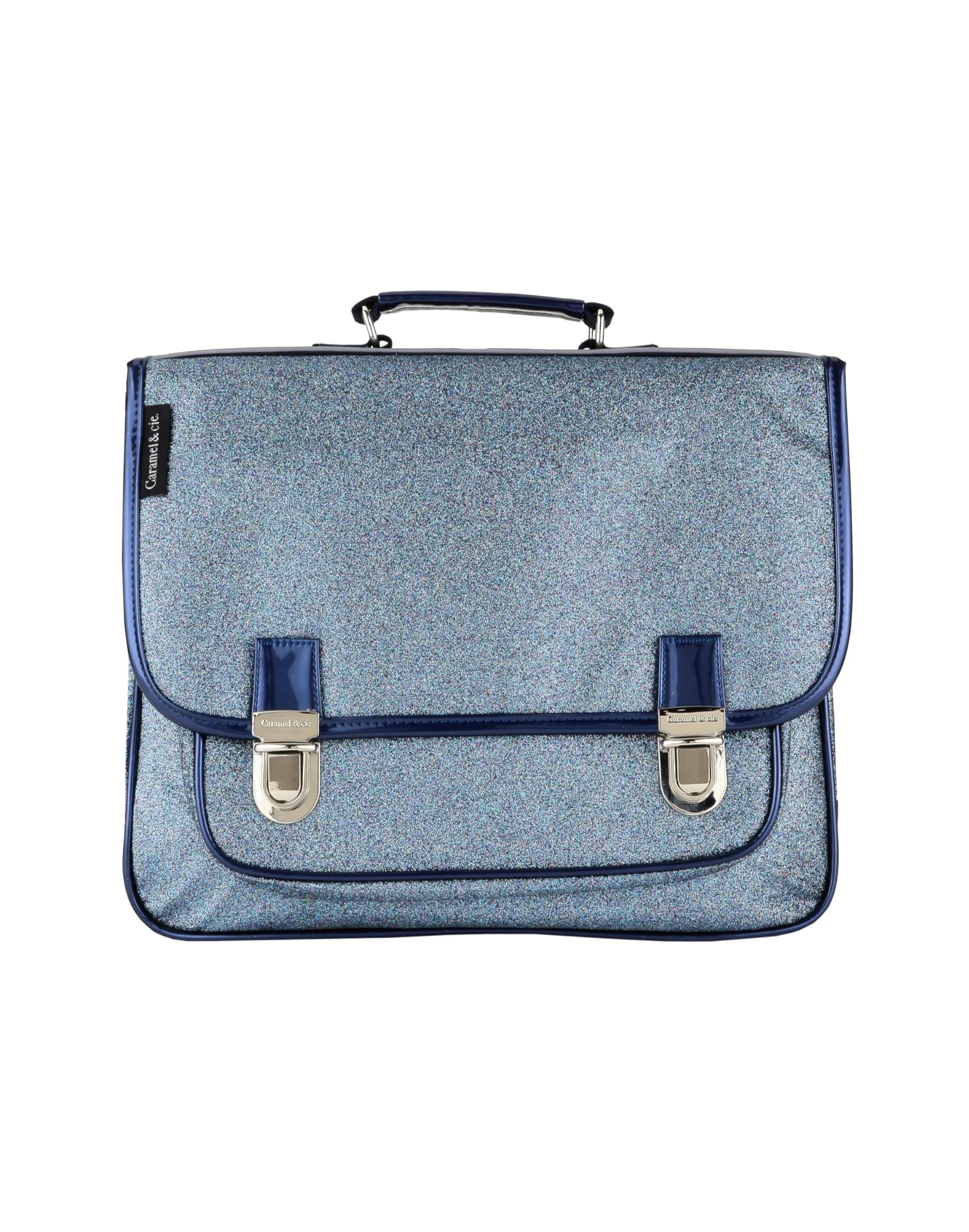 Cartable Moyen Paillettes Bleu Marine