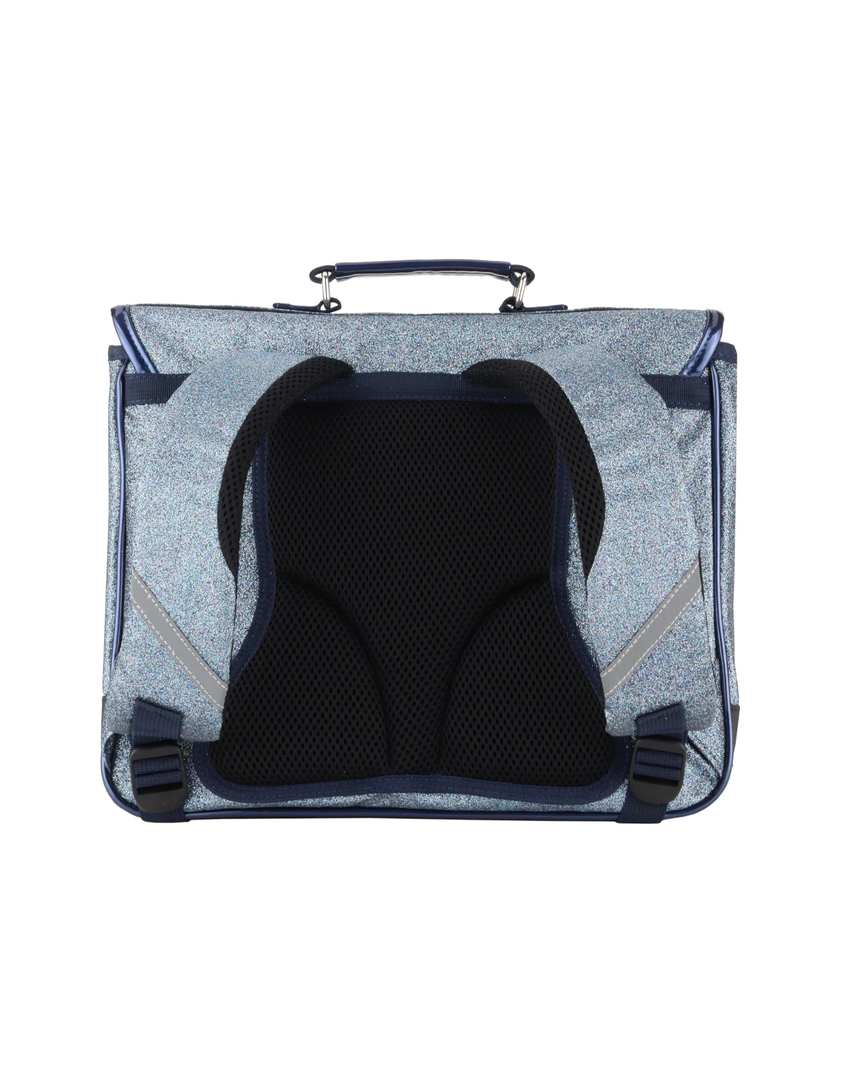 Cartable Moyen Paillettes Bleu Marine