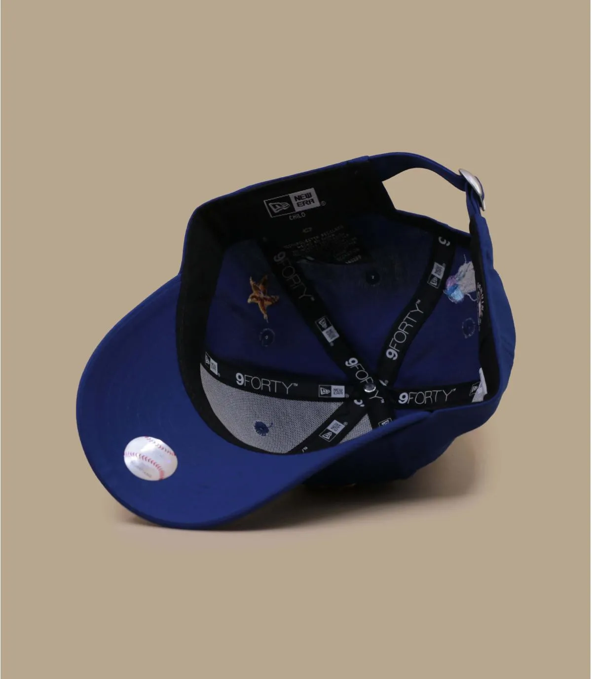 Casquette baseball enfant NY bleue méduse - Casquette Enfant Recy Child Icon 9Forty  New York Yankees New Era : Headict