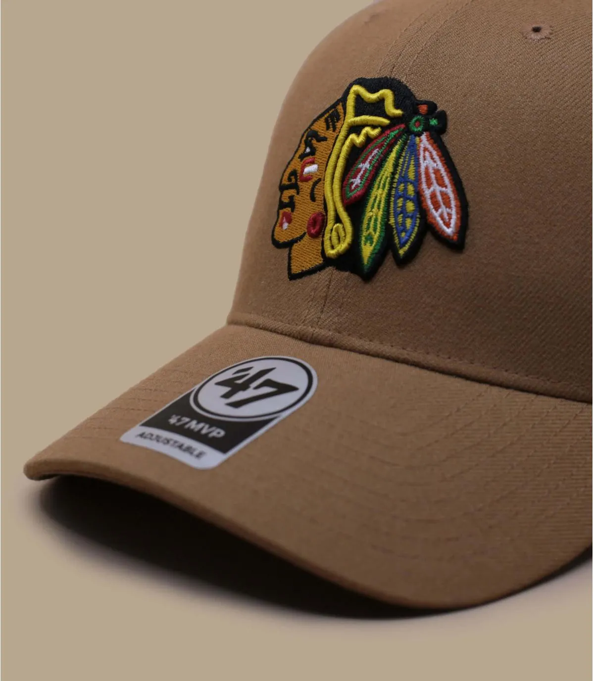 Casquette beige Blackhawks - MVP Snapback Blackhawks camel 47 Brand : Headict