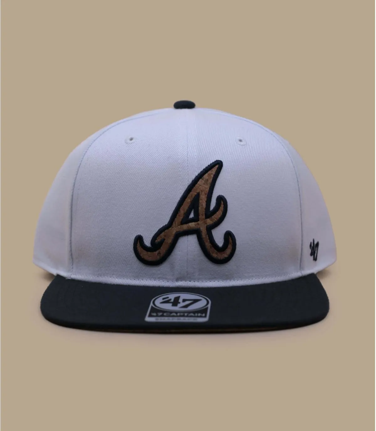 Casquette blanche Atlanta - Corkscrew Captain Atlanta Braves 47 Brand : Headict