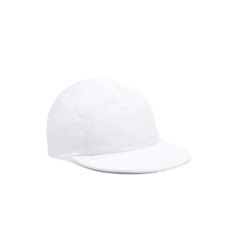 CASQUETTE BLANCHE LACOSTE BI MATIÈRE UNIE