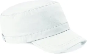 Casquette cubaine style militaire - B34 - blanc 