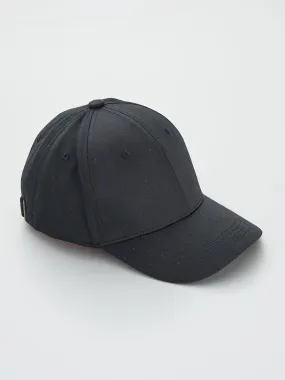 Casquette en toile unie - noir