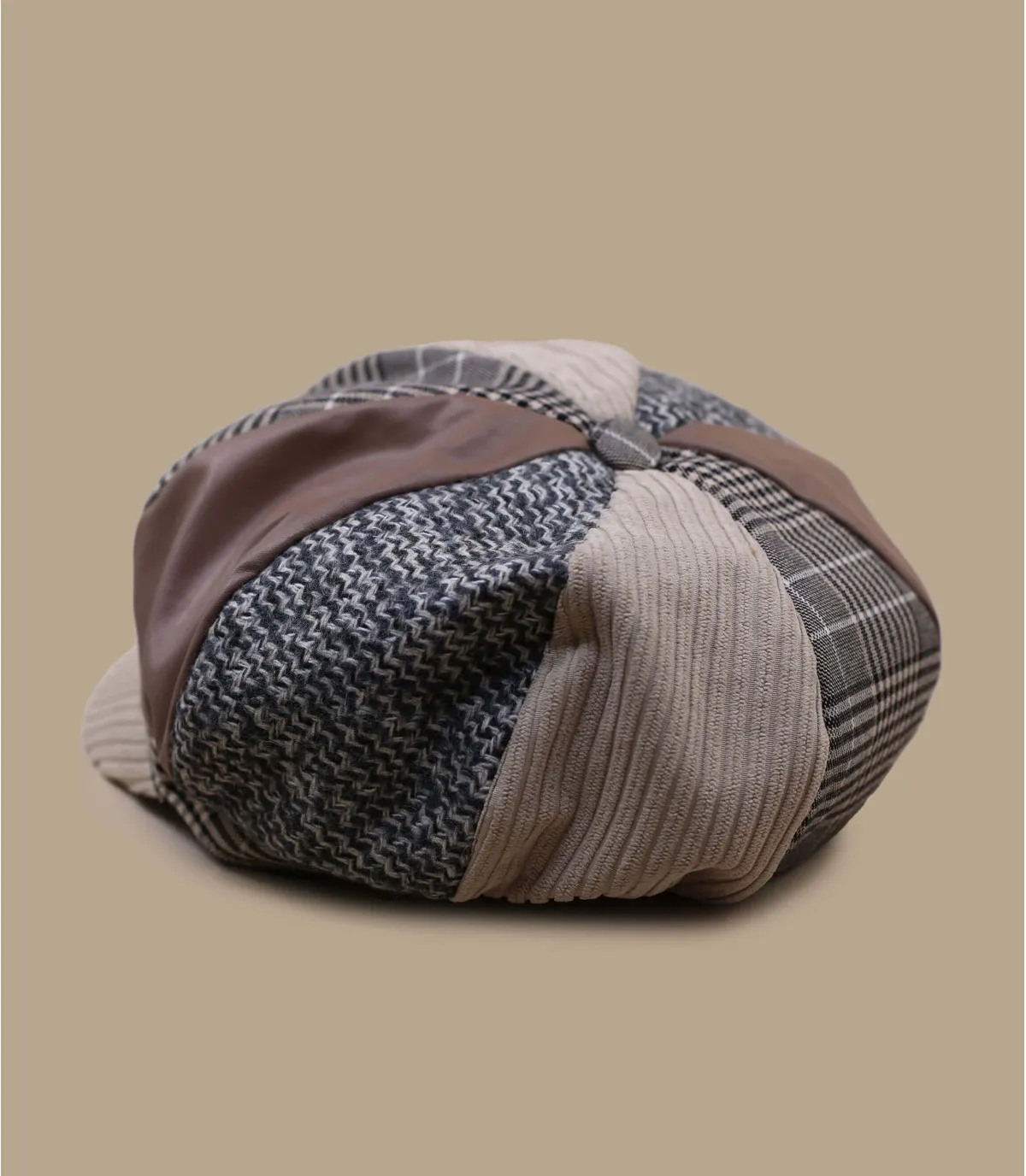 casquette femme gavroche velours beige - Heloise beige M by Flechet : Headict