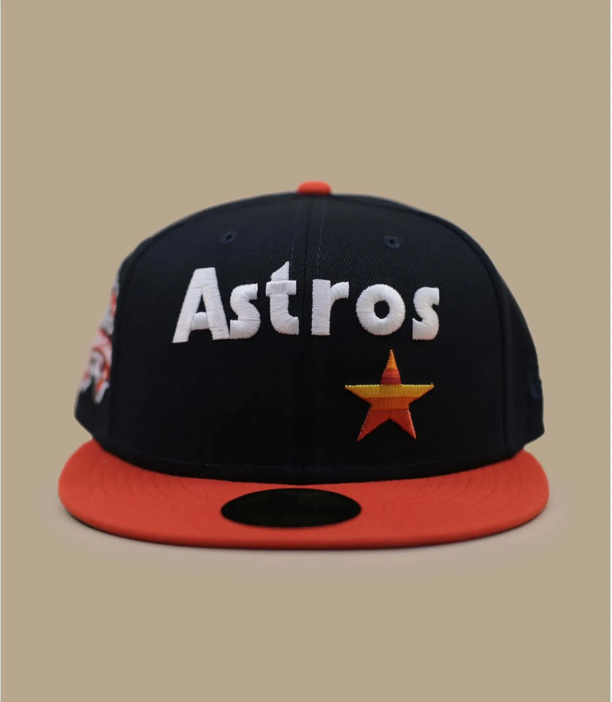 Casquette fitted Astros bleu marine - Casquette 59Fifty Retro Script Houston Astros New Era : Headict