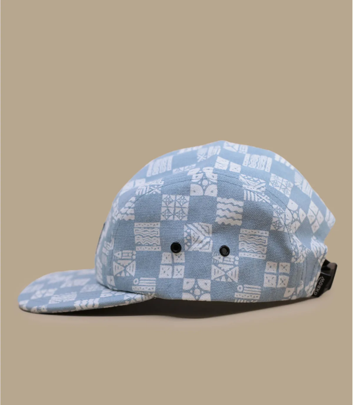 casquette five panel bleue et blanche carreaux à motif - Casquette 5 Panel Epere light blue Oxbow : Headict