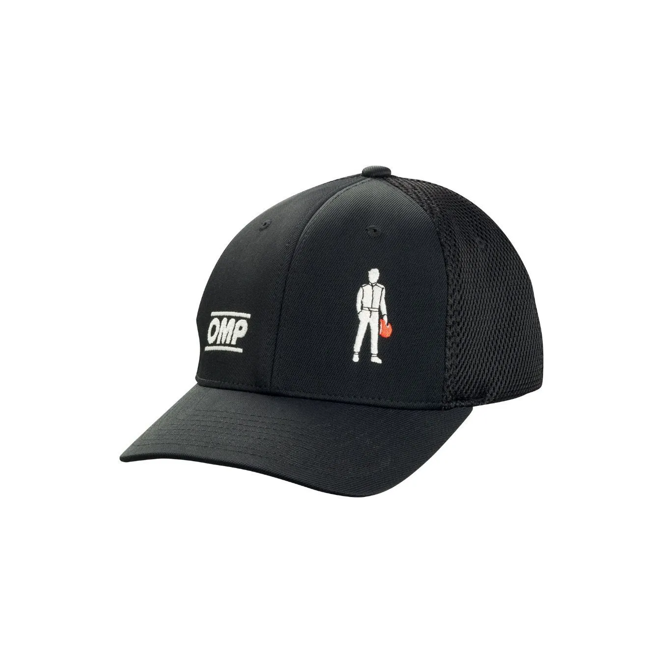 Casquette Flexfit OMP Racing Spirit noire