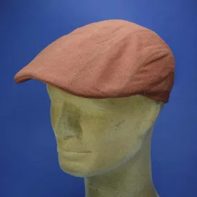 Casquette Gatsby d'été en lin couleur brique | Casquette d'été homme