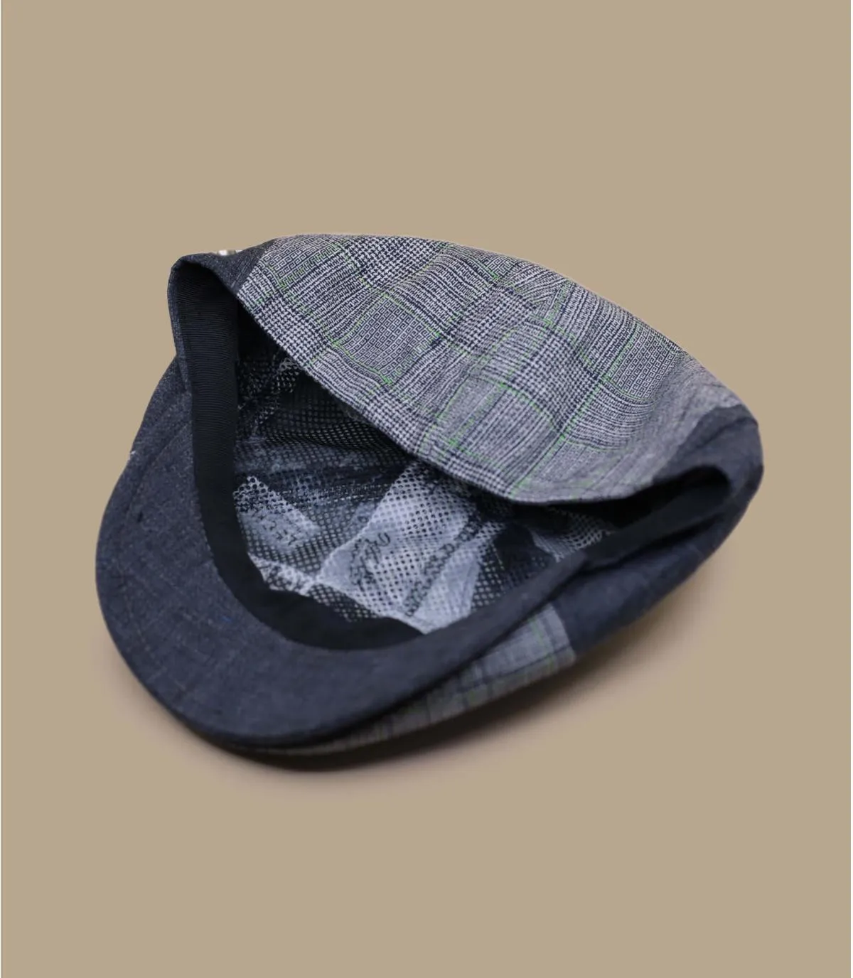 casquette gavroche bleue lin - Adhemar bleu Flechet : Headict