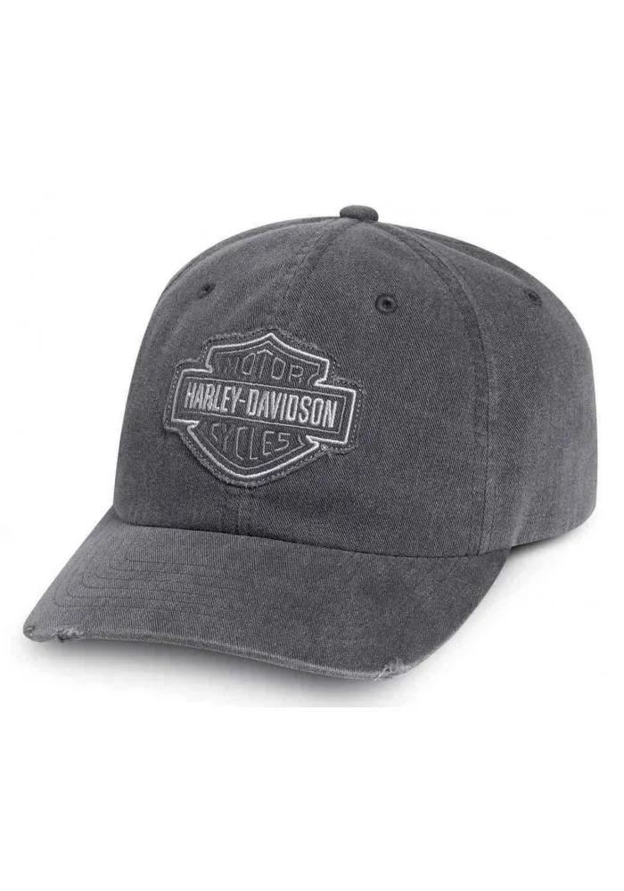 Casquette Harley Davidson Homme Frayed Tonal B&S Logo Baseball Cap Gray 99414-16VM