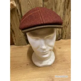 Casquette pure Laine plate, couleur: bordeaux marque: LOVERGREEN